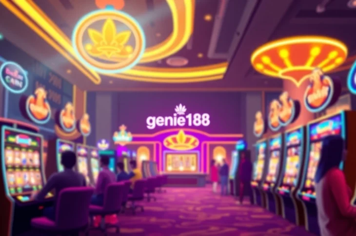 Experience the thrill of playing at genie168 with vibrant casino visuals and engaging gameplay.