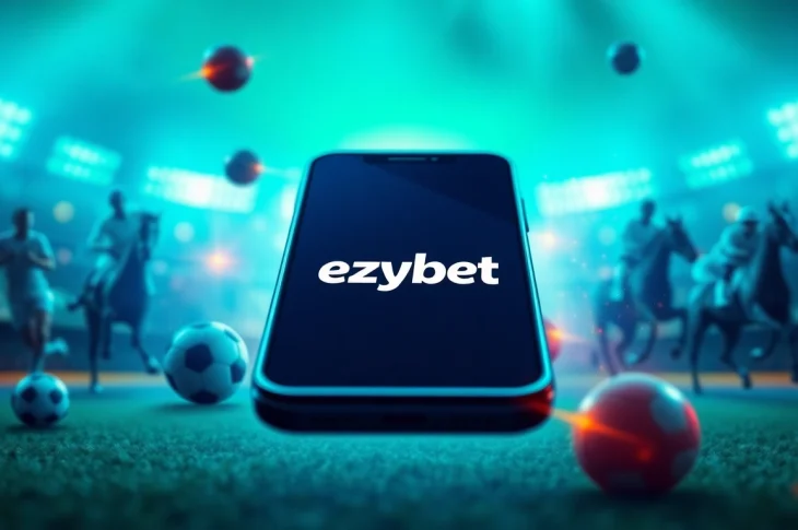 Explore the ezybet mobile interface showcasing a dynamic online betting experience.