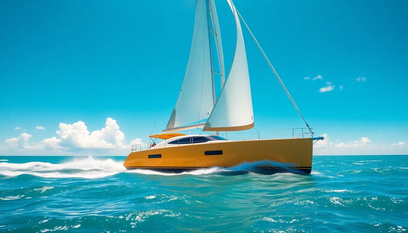 The J88 sailboat gliding through turquoise waters, showcasing speed and elegance under a blue sky.