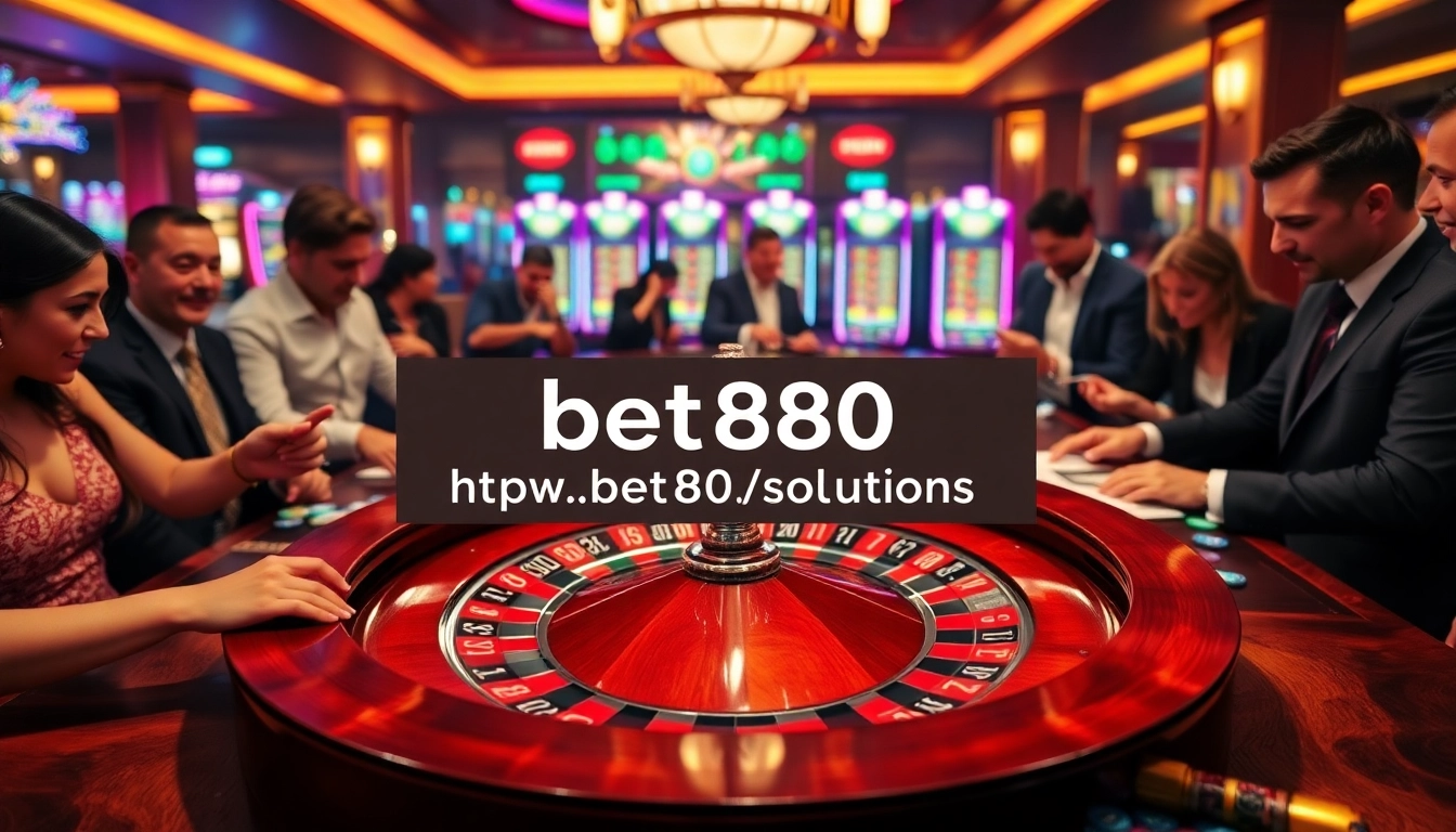Experience the thrill of casino gaming at https://bet888.solutions/ with players enjoying roulette and card games.