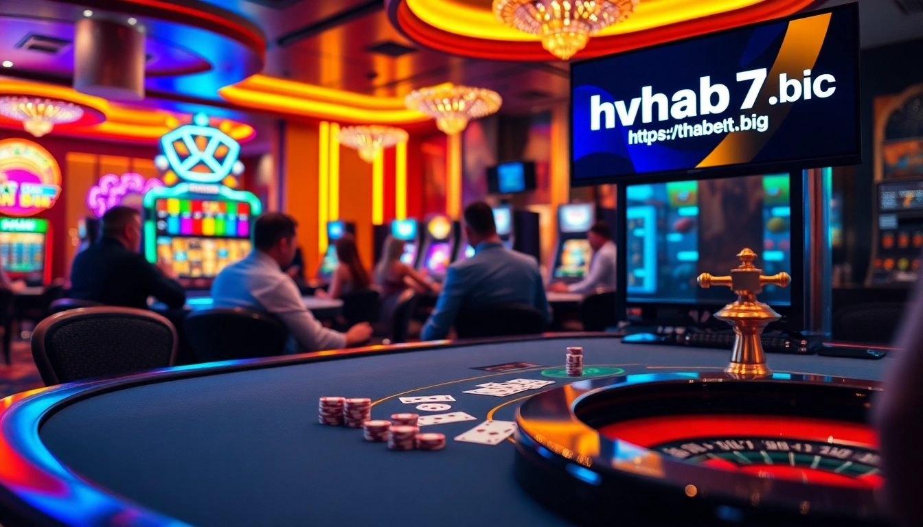 Players immersed in thrilling casino games at https://thabet7.biz/, experiencing the excitement of roulette and poker.