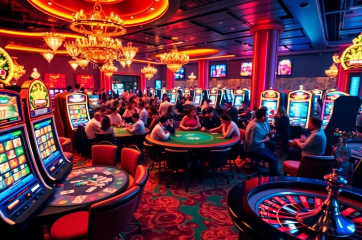 Experience the excitement of online gambling at https://kubetlove.com/ with vibrant casino tables and players in action.