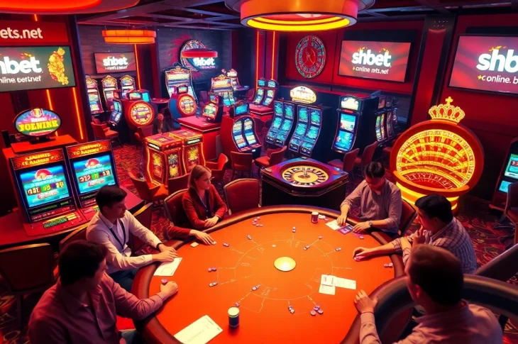 Experience the excitement of casino gaming at https://shbets.net/ with thrilling poker tables and vibrant slot machines.