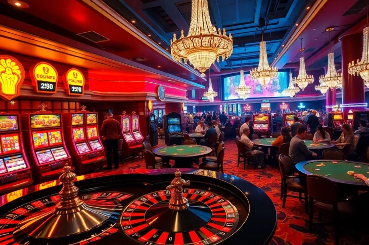 A thrilling casino scene at https://78winone.com/, featuring roulette and excited players immersed in gambling action.