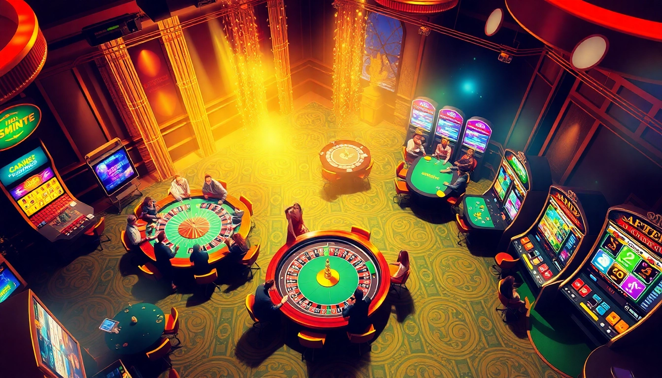Exciting casino scene with players at a roulette table using the deneme bonusu in an upscale setting.