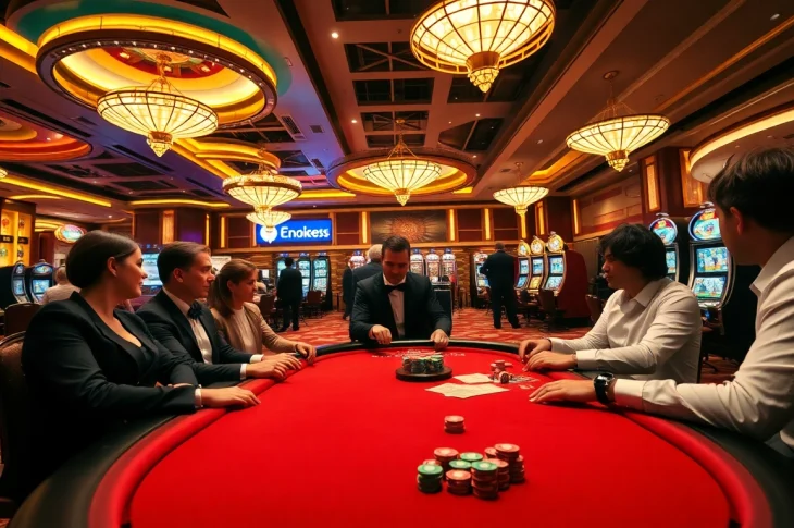 Engaging players enjoying a lively poker game representing https://bj88top.com and thrilling casino action.