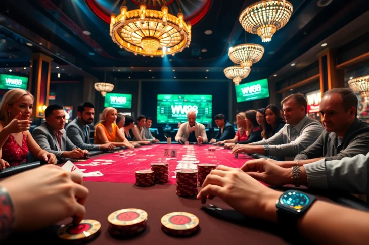 Exciting poker action at home with nhà cái WW88, players spot on the edge of winning big.