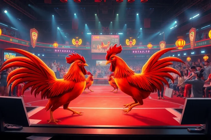 Enjoy thrilling matches at BJ88 đá gà, featuring digital roosters in action within a vibrant online betting arena.