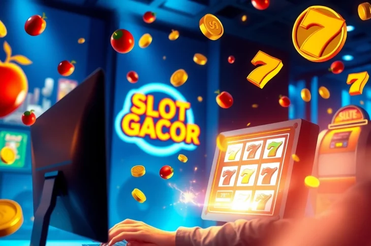 Player engaging with a vibrant online Slot Gacor game experiencing exciting jackpots and fun gameplay.