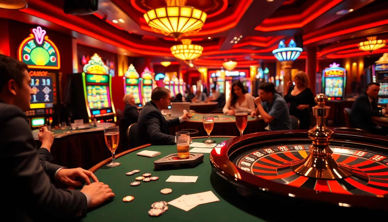 Players winning 92 pkr at a vibrant casino poker table, immersed in thrilling gameplay.