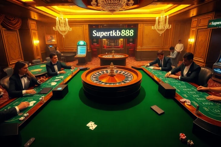 Supertkb88 enhances your gaming experience at our exciting casino tables with roulette and poker.